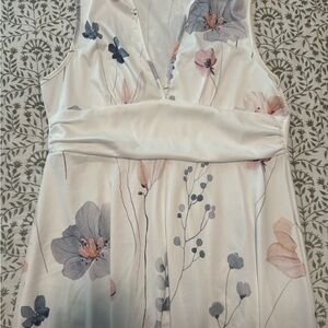 SHEIN Floral Print Dress - White and Pink